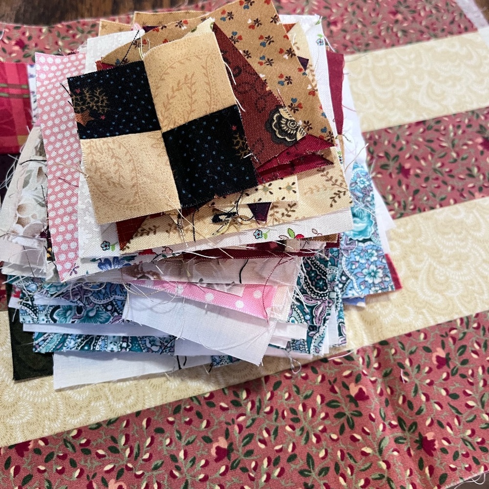 Patchwork Quilt Fabric Bundle sewn quilt patches